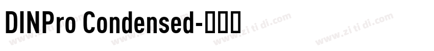 DINPro Condensed字体转换